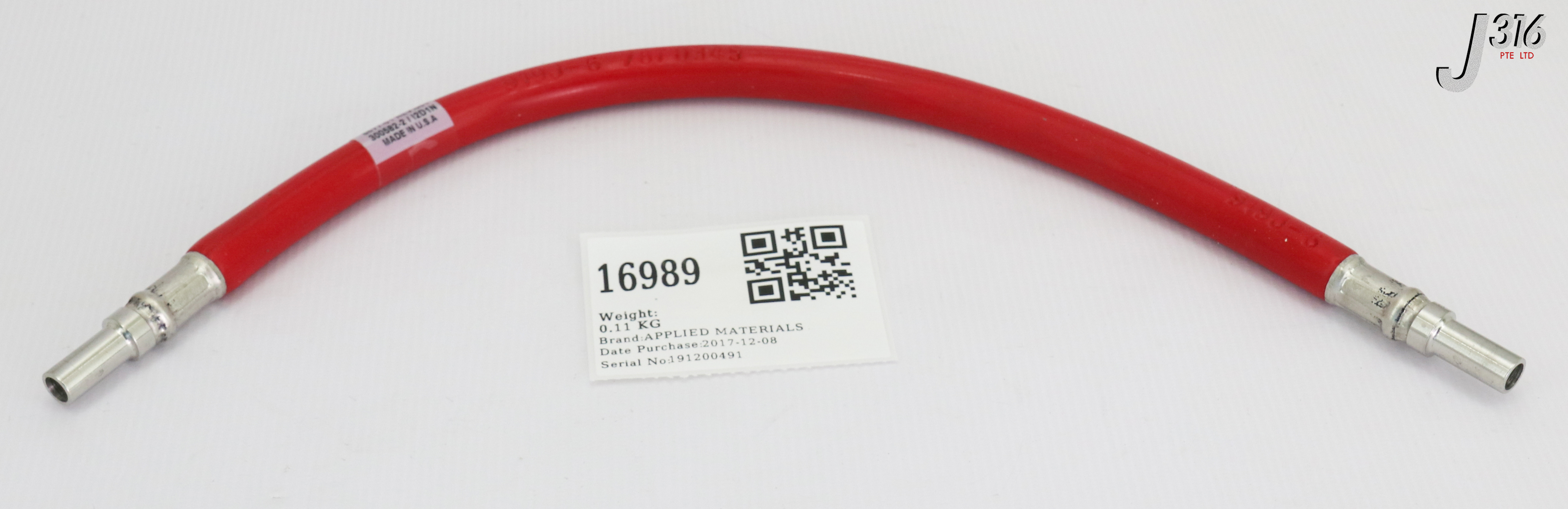 【happy 】 16989 APPLIED MATERIALS HOSE ASSEMBLY, 17